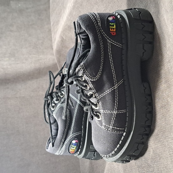 dELiA*s by Dolls Kill Witch Wannabe Oxford Shoes Lug Sole Platform VG US 5 - Picture 10 of 16